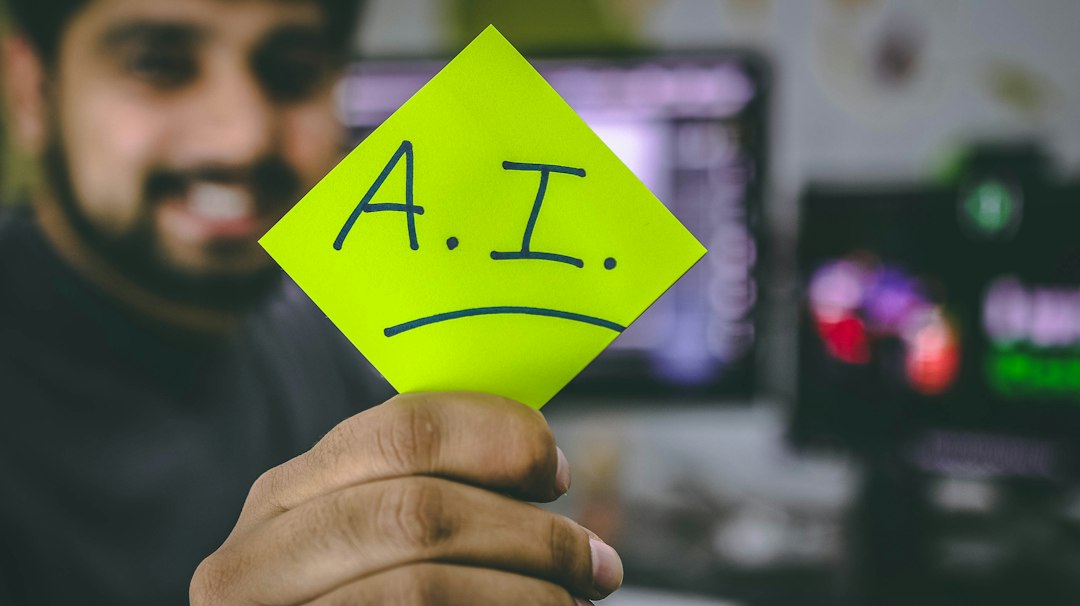 Artificial intelligence code visualization representing AI personality evaluation and testing