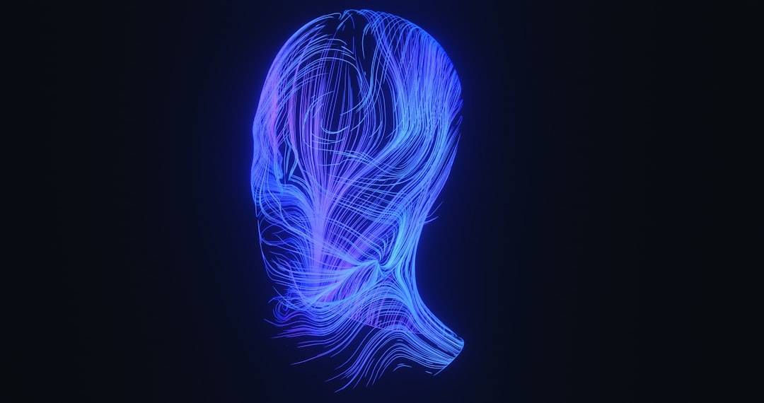 Abstract digital mind representing AI personality and avatar