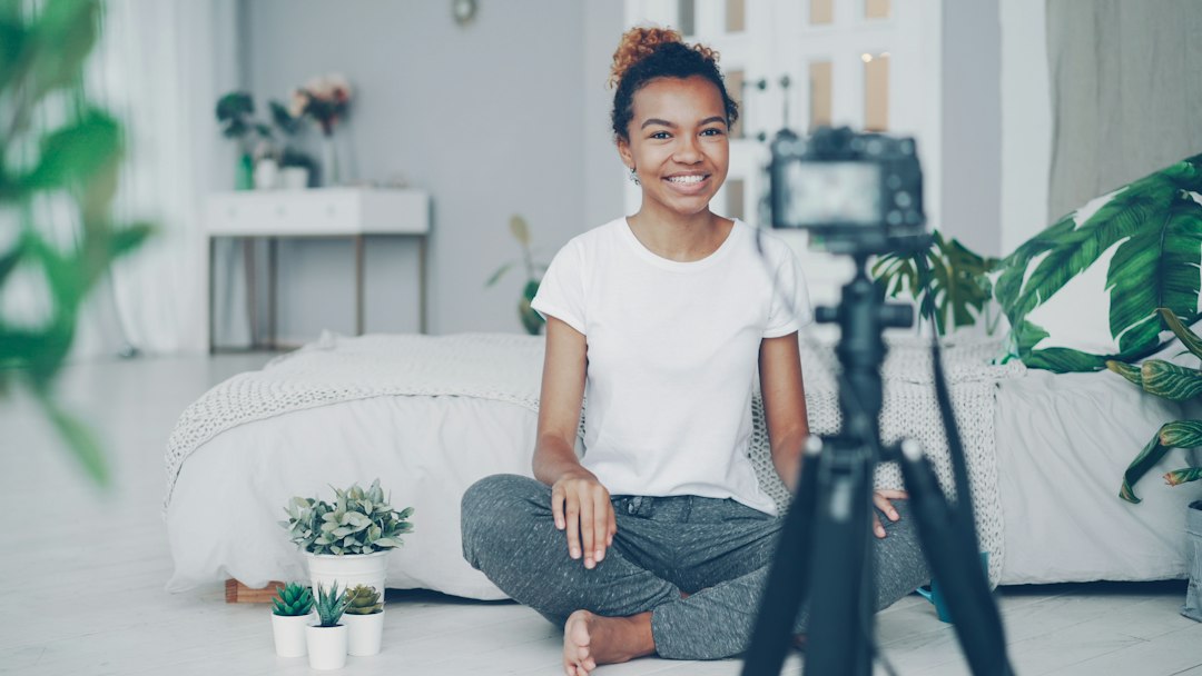 Creator speaking to camera, illustrating AI digital twin transparency